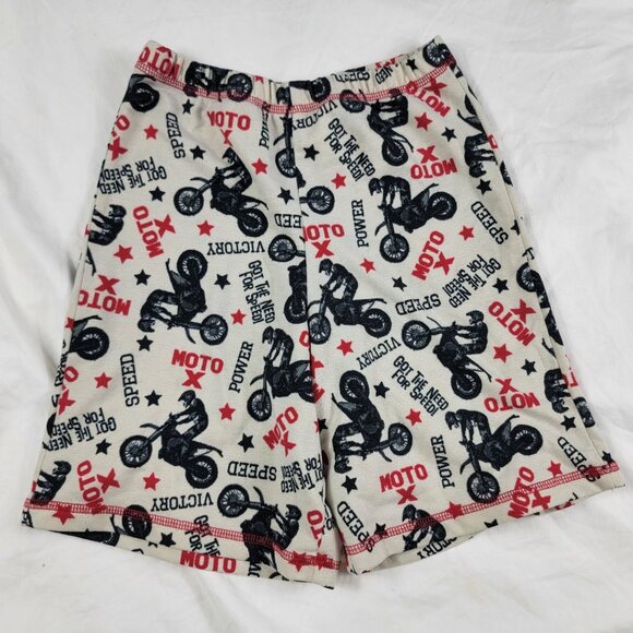 Komar Kids Size 7/8 Moto X Motocross Shorts Flame Resistant Pajamas Sleep Wear - Picture 1 of 8